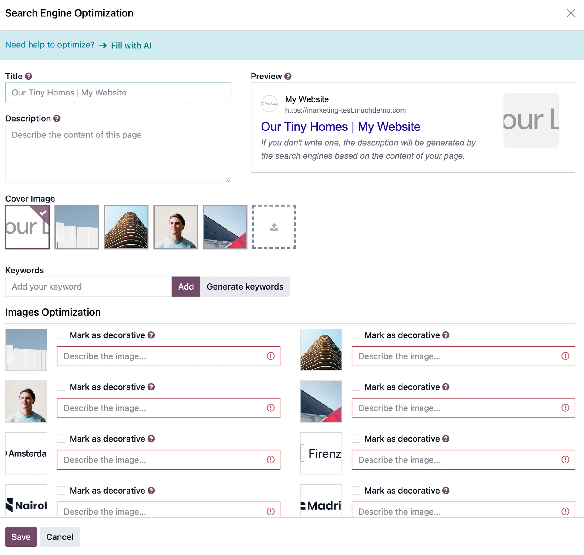 Odoo Website SEO AI